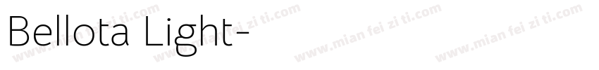 Bellota Light字体转换